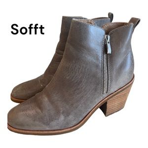 Sofft Grey Ankle Boots-Sz-8
